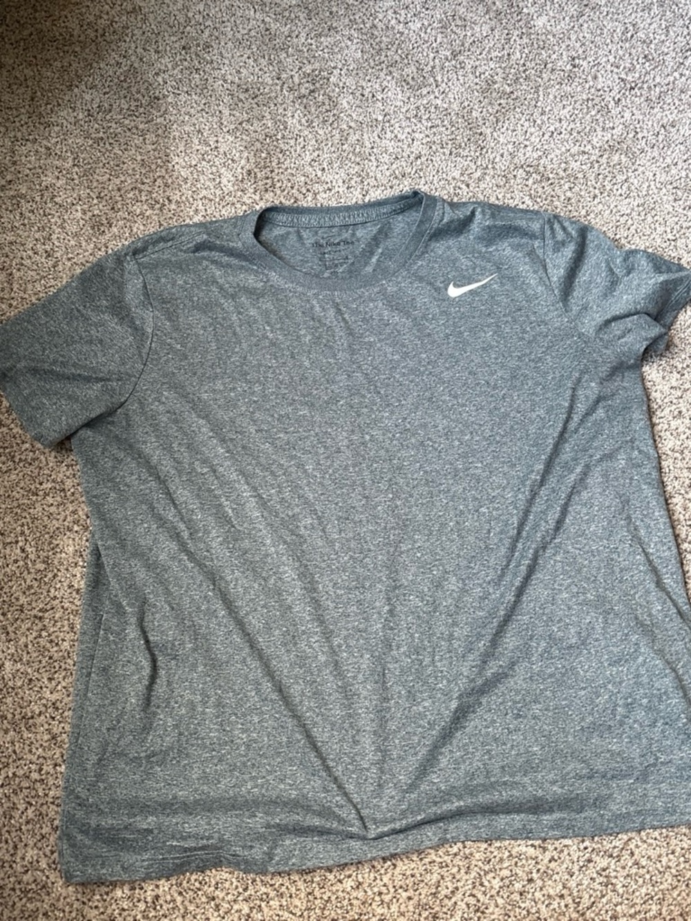 Nike Men's Heather Gray Short-Sleeve Athletic Tee